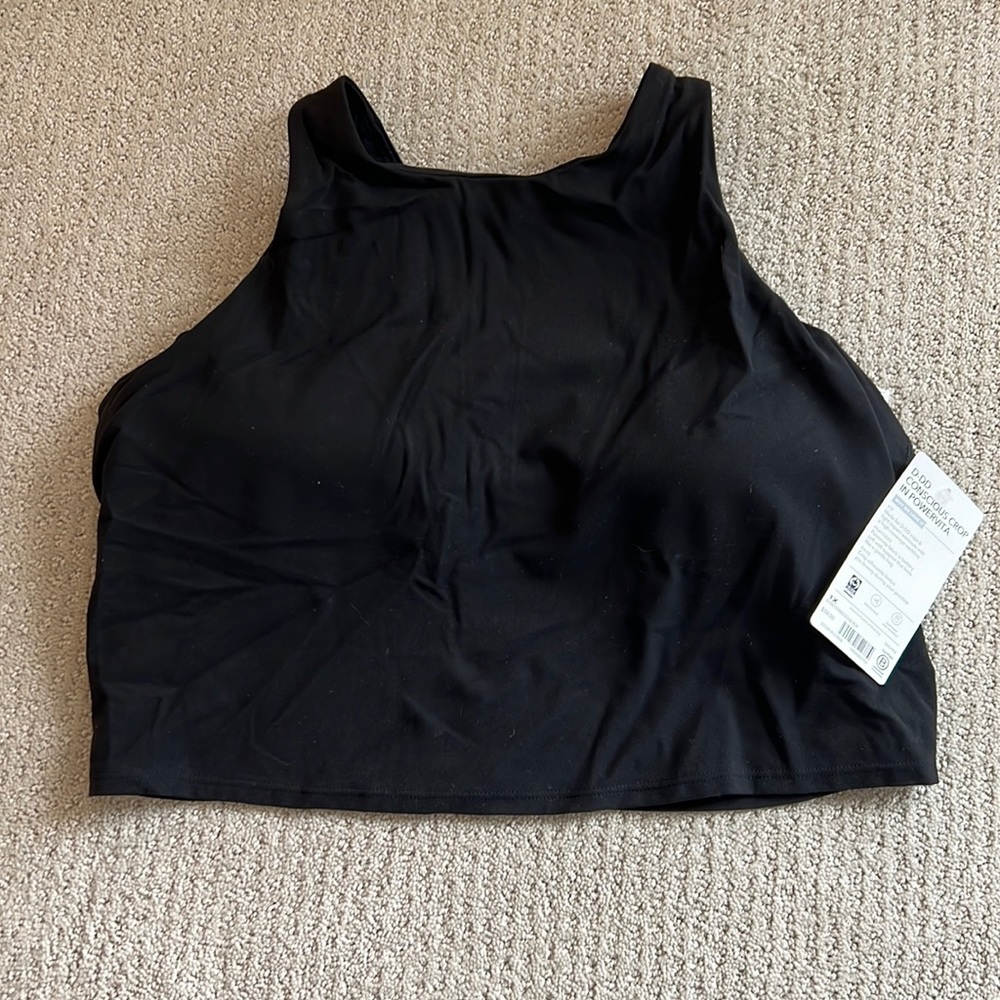 Athleta Conscious Crop in Powervita BLACK
